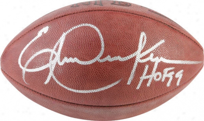 Eric Dickerson Autographed Football  Details: Nfl Game Football With &quothof 99&quot Inscription