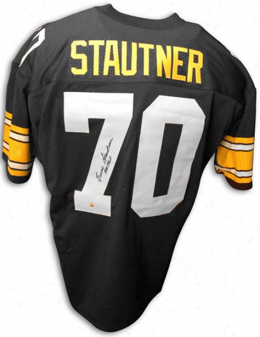 Ernie Stautner Autographed Thrownack Jersey With ''hof 1969'' Inscription