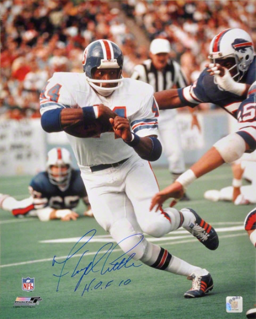 Floyd Little Autographed 16x20 Photograph  Details: Denver Broncos