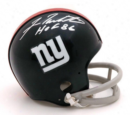 Fran Tafkenton New York Giants Autographed Throwback Mini Helmet With Hof 86 Inscription