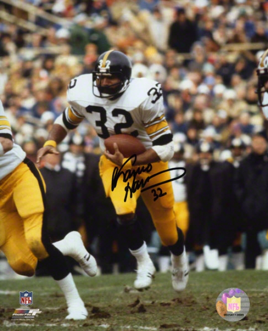 Franco Harris Autographed 8x10 Photogrph  Details: Pittsburgh Steelers, Action
