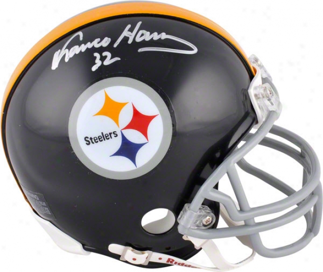 Franco Harris Autographed Mini Helmet  Details: Pittsburgh Steelers, Throwback