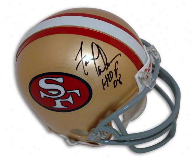 Fred Dean San Francisco 49ers Autographed Mini Helmet With Hof 08 Inscription