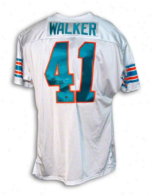 Fulton Walker Autographed Miami Dolphins Throwback Jersey