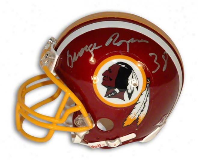 George Rogers Autographed Washington Redskins Minj Helmet