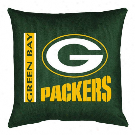 Green Bay Packers 17&quotx17&quot Locker Room Decorative Pillow