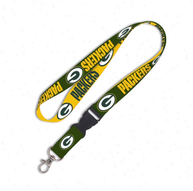 Green Bay Packers 2-tone Detacbable Lanyard