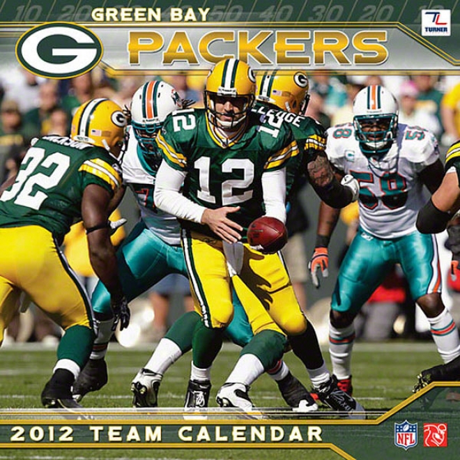 Green Bark Packers 2012 Calendsr: 12x12 Team Wall Calendar