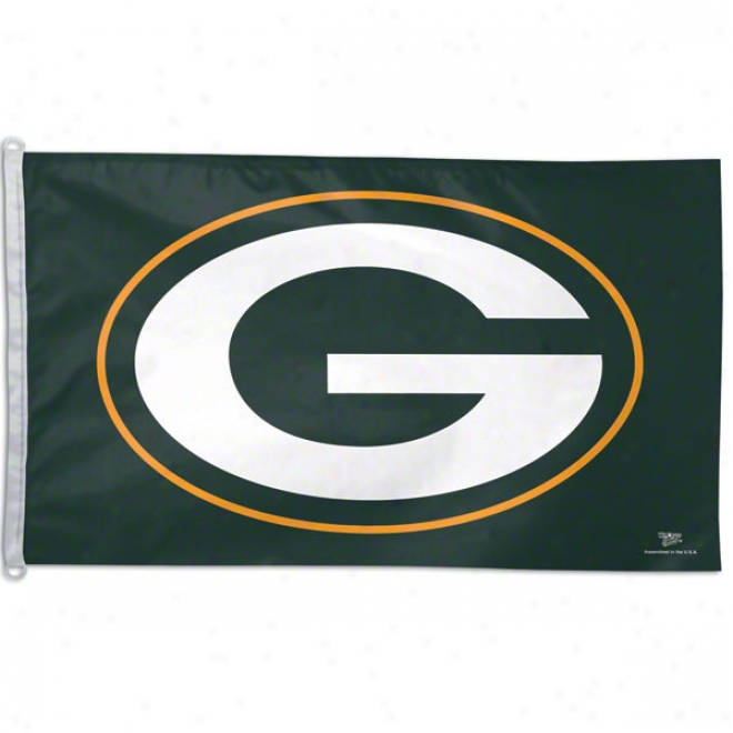 Green Bay Packers 3x5 Logo Flag