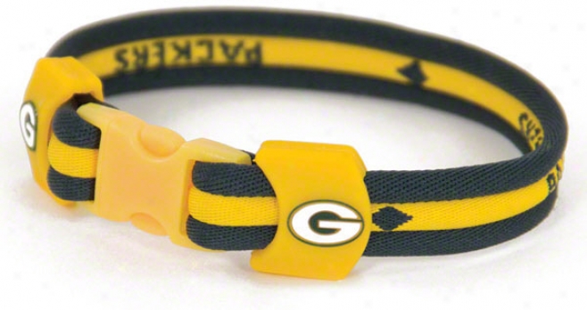 Verdant Bay Packers 8.5&quot Titanium Bracelet