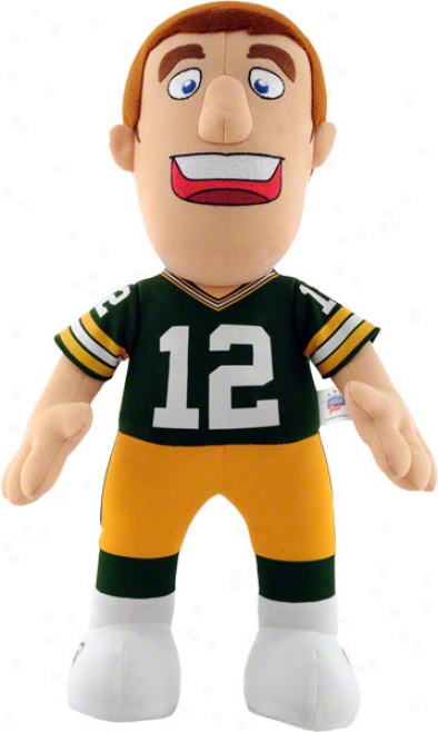 Green Bay Packers Aaron Rodgers 14&quot Plush Mimic Dol