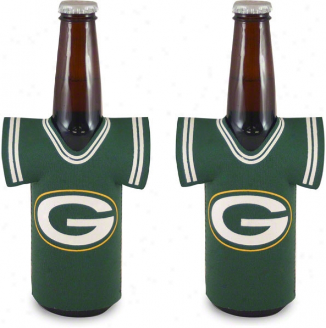 Green Bay Packers Bottle Jersey Koozie 2-ppack