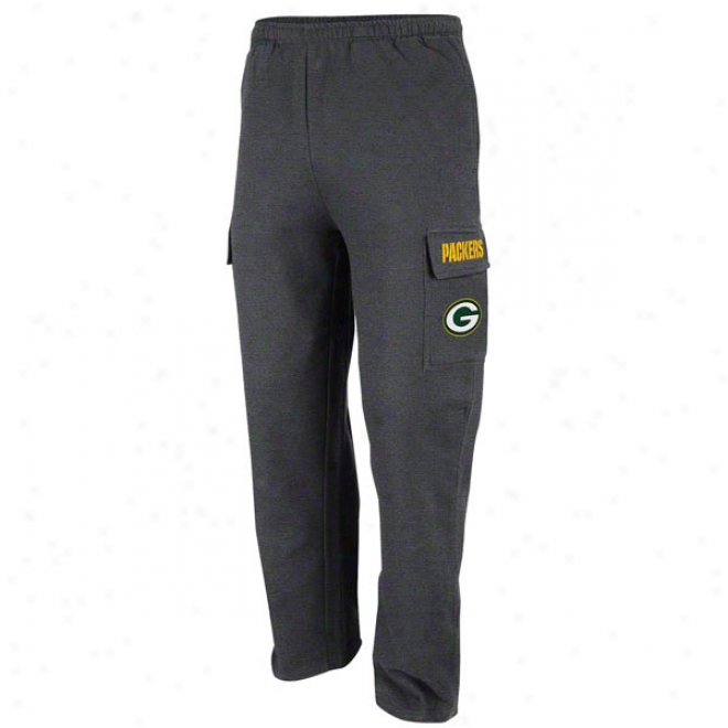 Green Bay Packers Charcoal Classic Cargo Fleece Pants Ii
