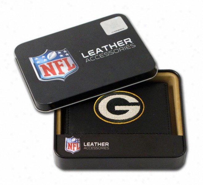 Green Bay Packers Embroidered Trifold Wallet