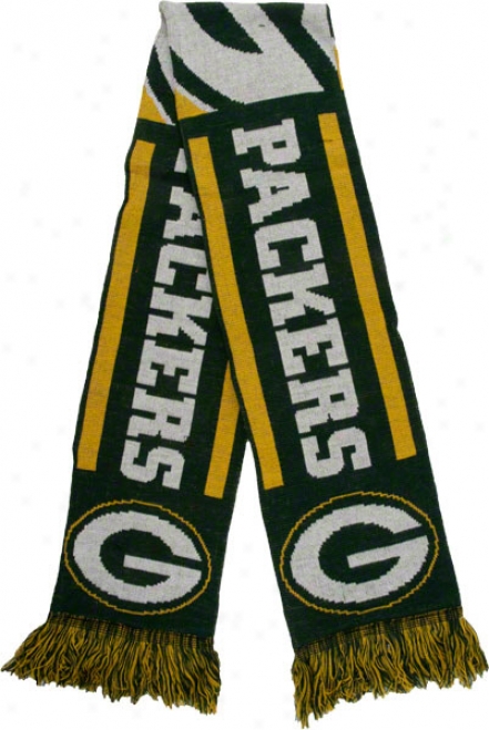 Green Bay Packers Holiday Stripe Scarf