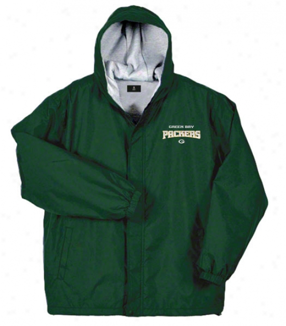 Green Bay Packers Jacket: Green Reebok Letacy Jacket