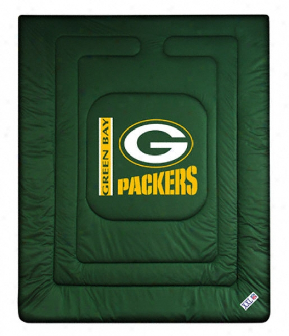 Green Bay Packers Locker Room Comforter - Full/queen Bed