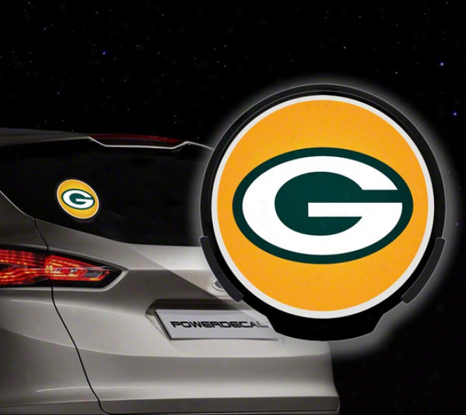 Green Bay Packers Poeer Decal: Light Up Decal