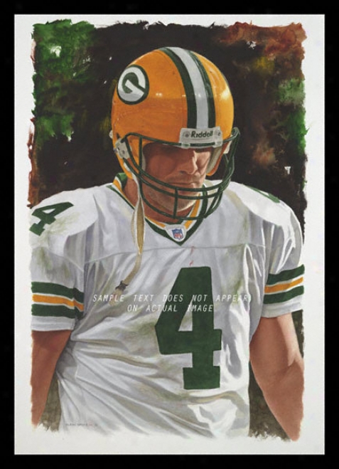 Green Bay Packers - &quotfavre&quot - Extensive - Framed Giclee