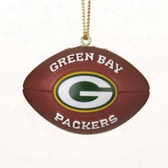 Green Bay Packers Resin Football Ornament