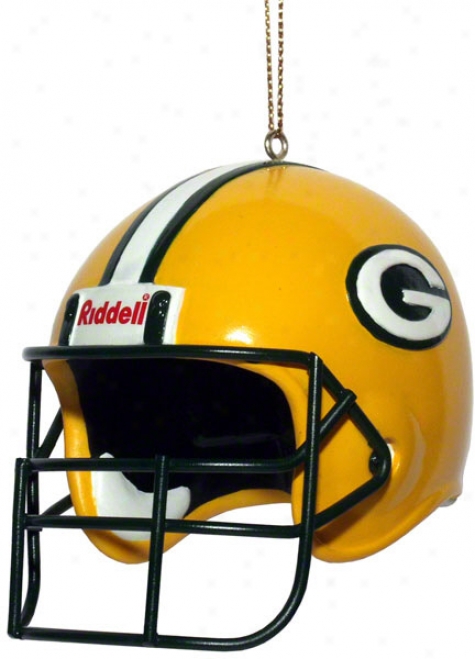 Green Bay Packers Team Helmet 3&quot Ornament