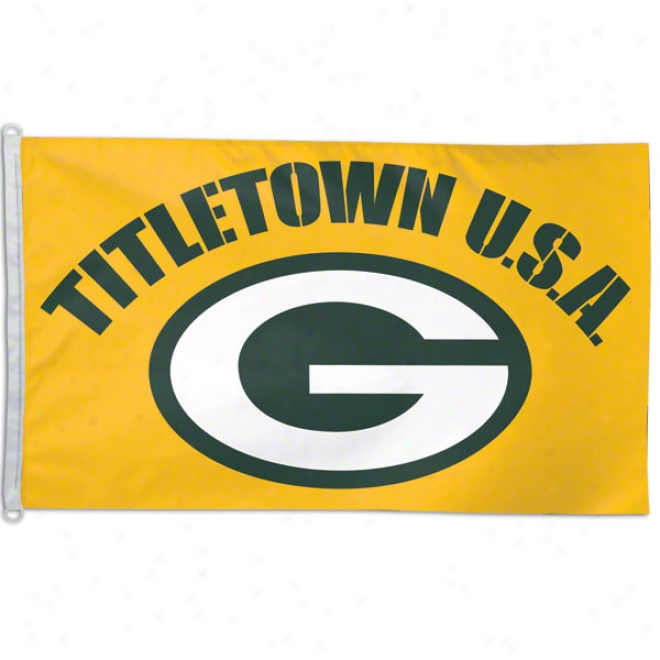 Green Bay Packers Titletown Usa 3x5 Flag