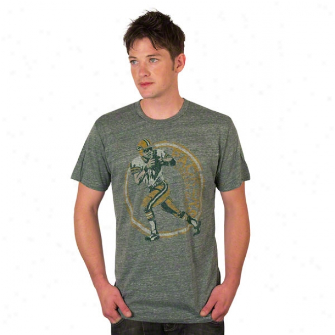 New Bay Packers Vintage Playrr Image Tri-blend T-shirt