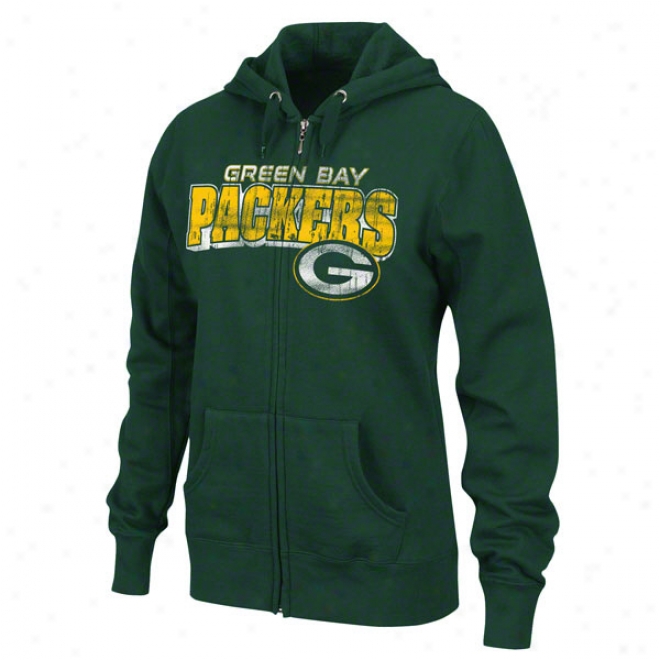 Green Bay Packers Women's Football Classic Iii Gresn Hooded Sweatshirt