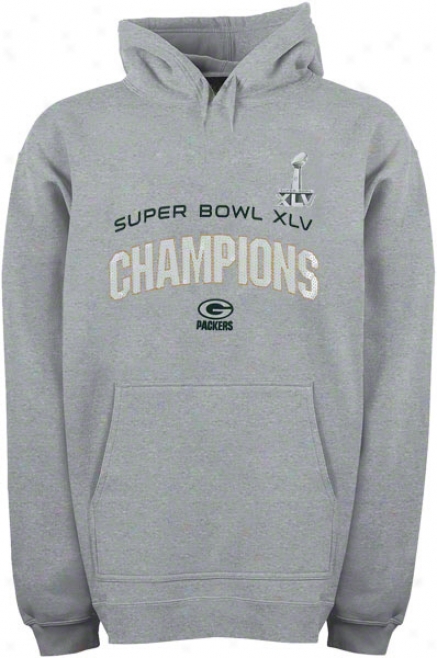 Green Bay Packers Women's Super Bowl Xlv Champions Sequin Stretch Fleece Hooded Sweatshirt