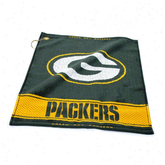 Verdant Bay Packers Woven Golf Towel