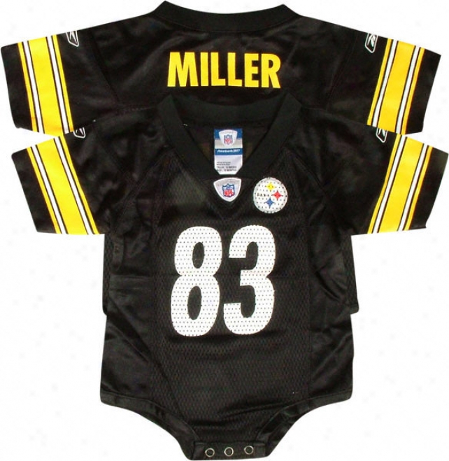 Heather Miller Black Reebok Nfl Pittsbirth Steelers Infant Jersey