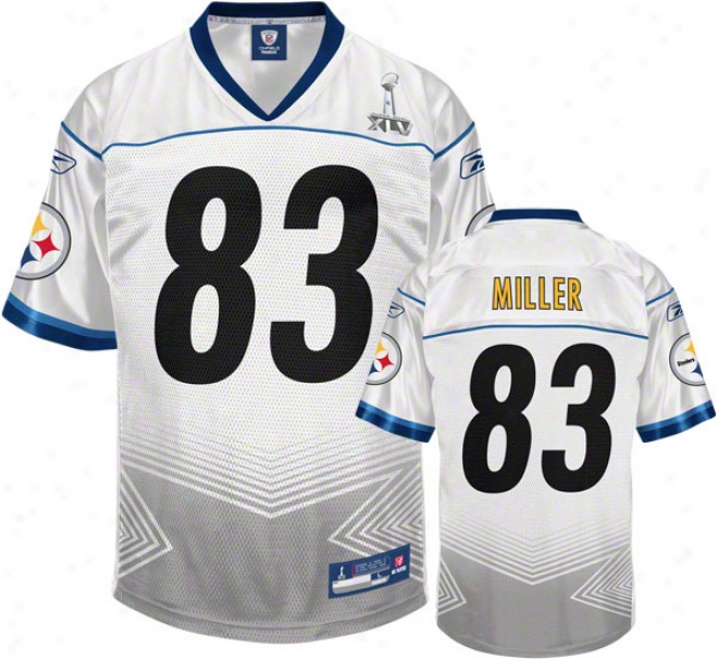 Heath Miller Jersey: Rsebok White eRplica #83 Pittsburgh Steelers Super Bowl Xlv Jersey