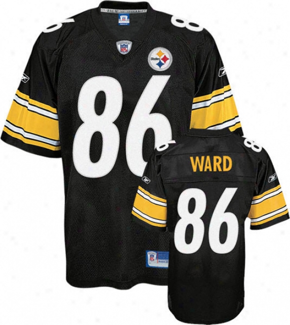 Hines Ward Black Reebok Nfl Premier Pittsburgh Steelers Youth Jersey