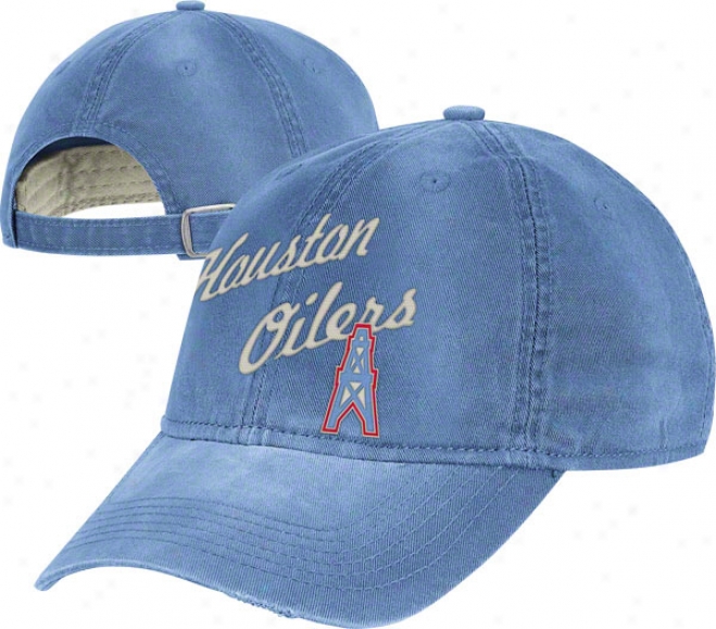 Houston Oilers Vintage Hat: Lifestyle Slouch Adjustable Hat