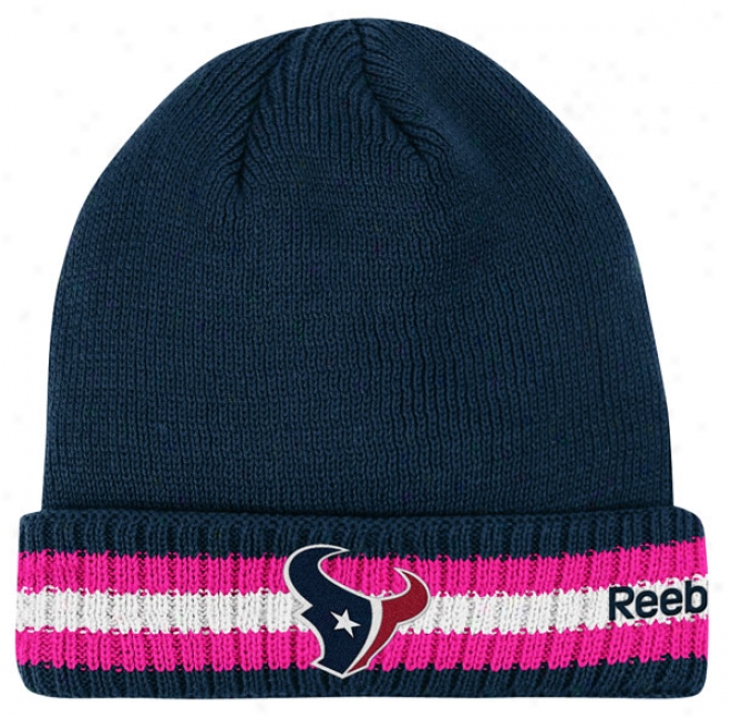 Houston Texans 2011 Breast Cancer Awareness Sideline Cuffed Knit Hat