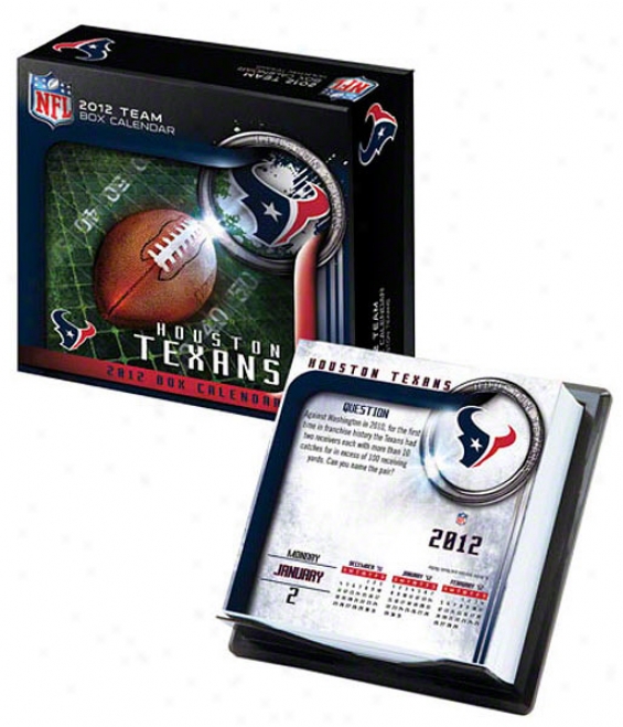 Houston Texans 2012 Box Calendar