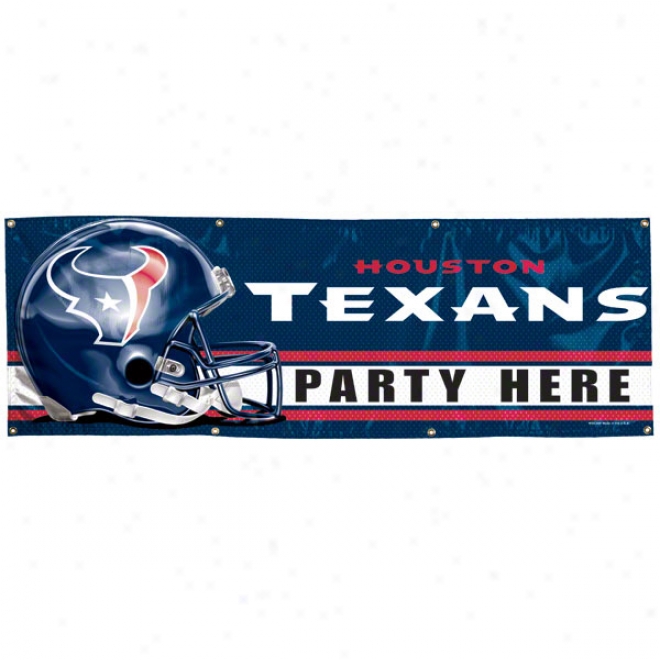 Houston Texans 2x6 Vinyl Banner