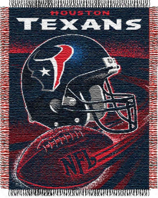 Houston Texans 48x60 Spiral Triple Woven Jacquard Throw