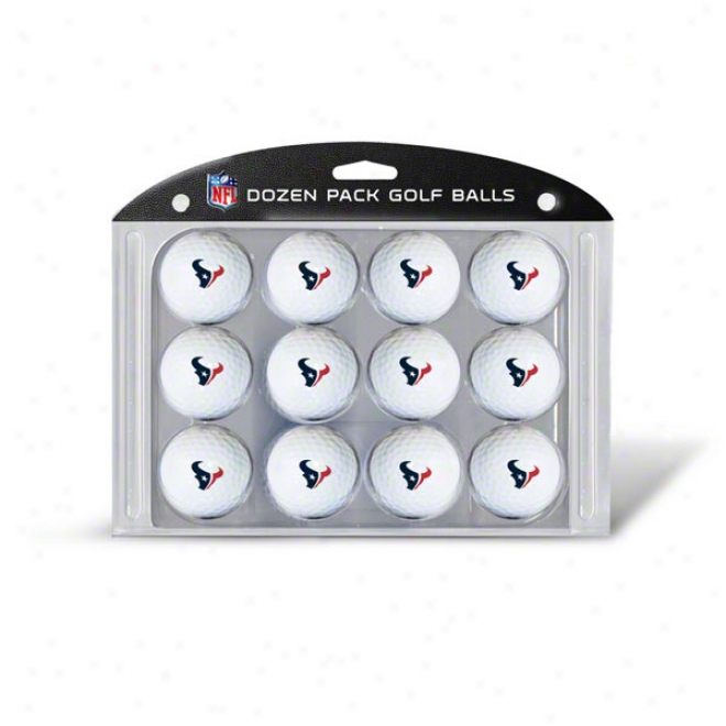 Houston Texans Gol fBall 12 Pack