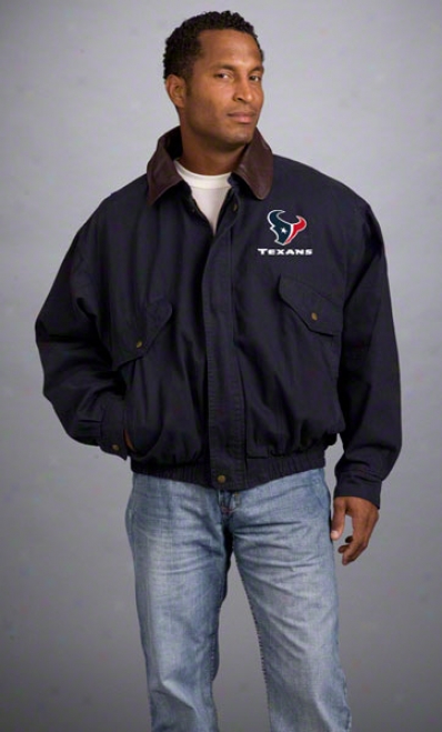 Houston Texans Jacket: Navy Reebok Navigator Jacket