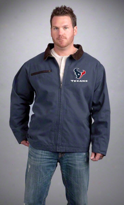 Houston Texans Jacket: Navy Reebok Tradesman Jaclet