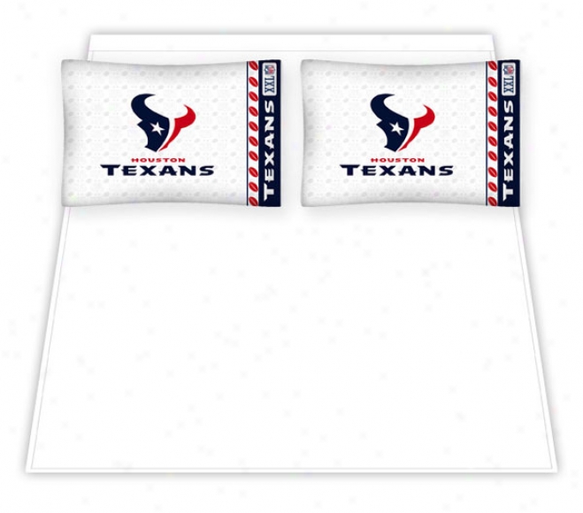 Houston Texans Micro Fiber Queen Sheet Set