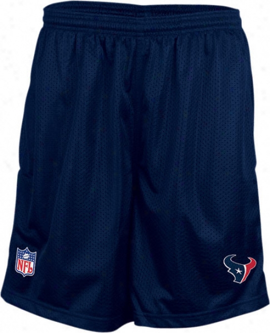 Houston Texans Navy Coaches' Sideline 2011 Mesh Shorts