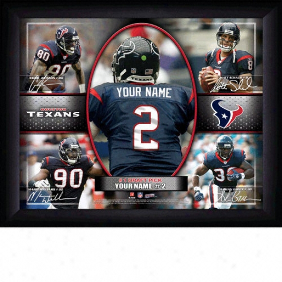 Houston Texans Personalized Action Collage Print