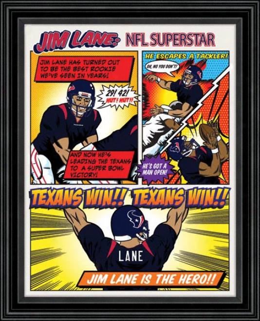 Houston Texans Pesronalized Cartoon Print