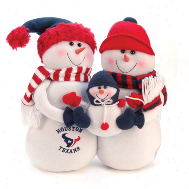 Houston Texans Plusg Snowman Family