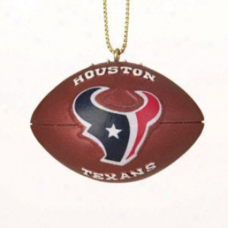 Houston Texans Resin Football Ornament