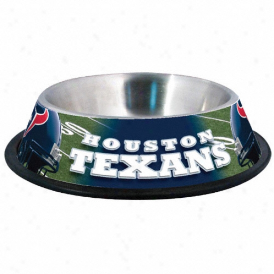 Houston Texans Stainless Steel Dog Bowl