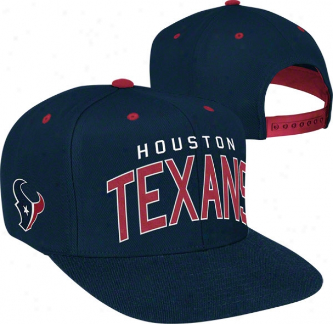 Houston Texans Team Arch Snapback Adjustable Hat