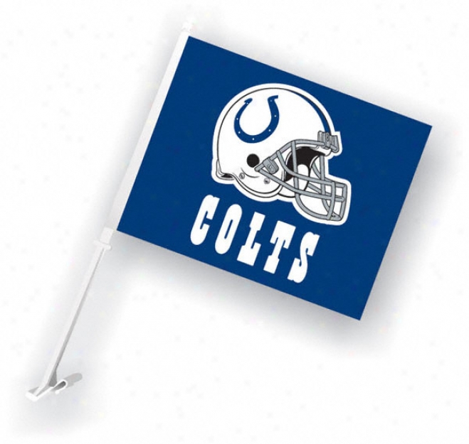 Indianapolis Colts 11x18 Double Siided Car Flag - Set Of 2